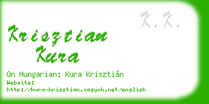 krisztian kura business card